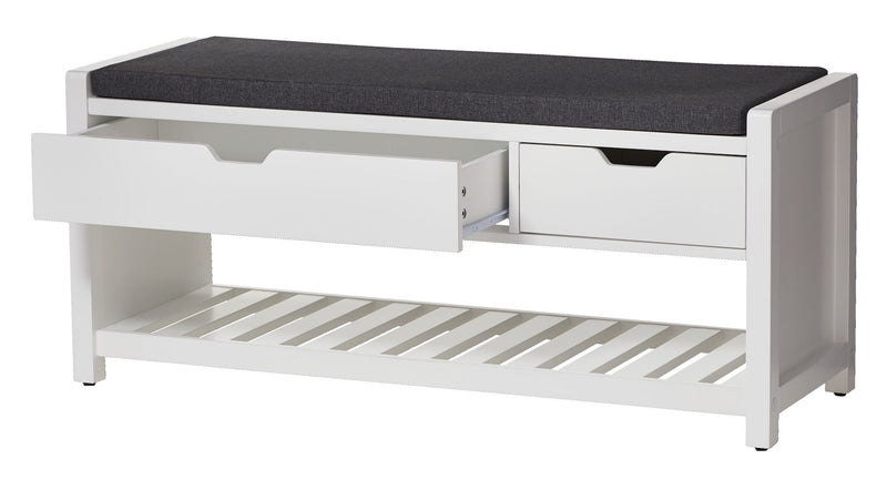 Overbrook Entryway Bench, White G4U9