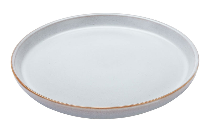 Reactive Glaze Side Plate, 1-pc, White N8R2