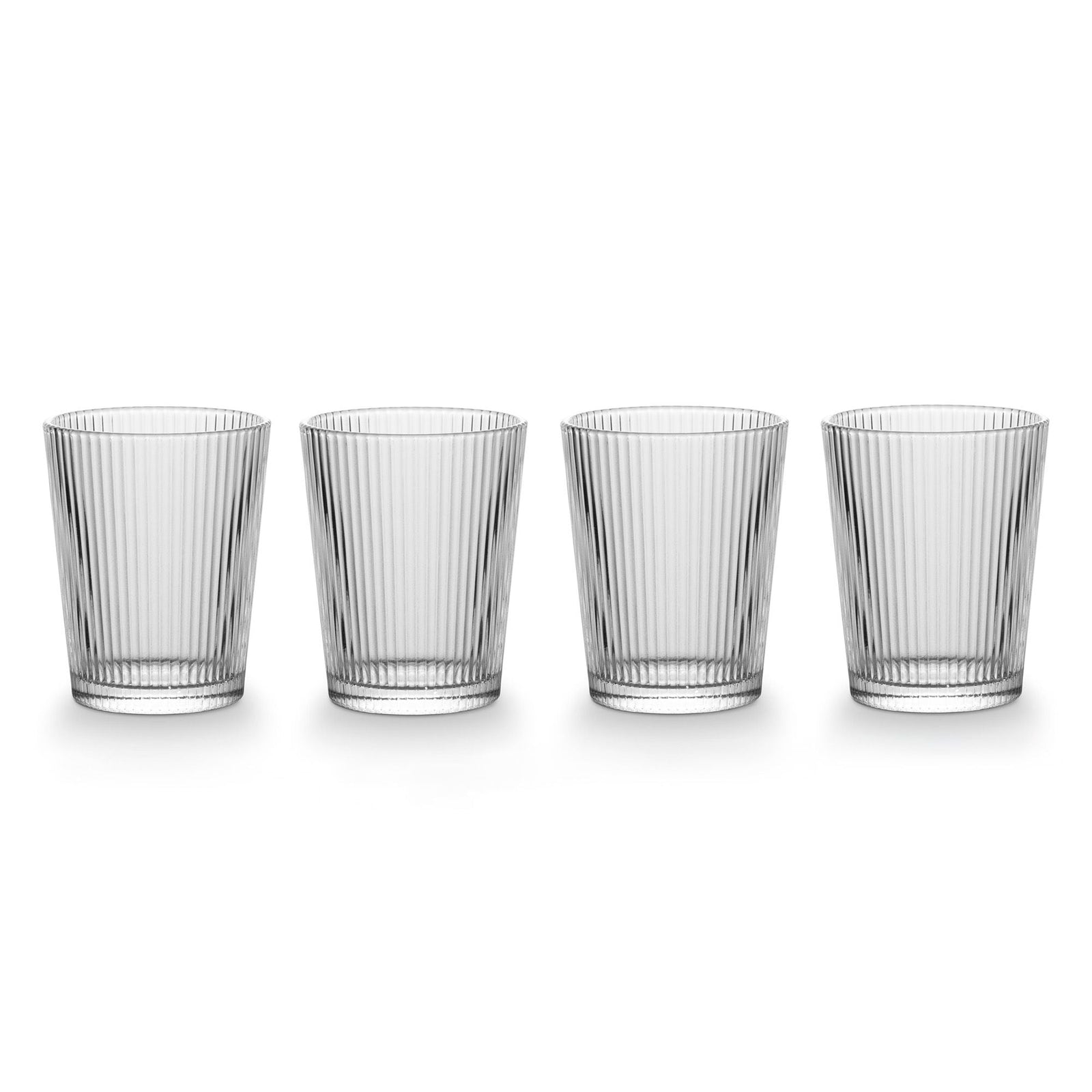 Ribbed DOF Dinner Glass Set, Lead-free, 4-pc N7U5 - product image 2