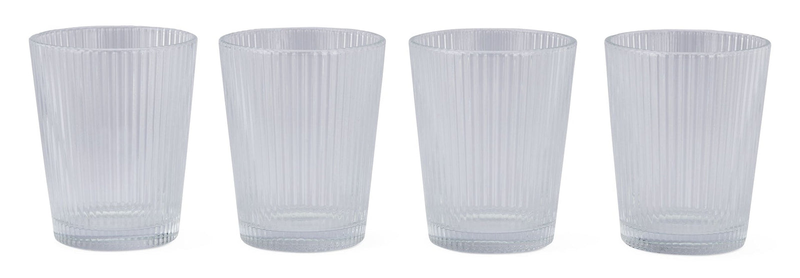 Ribbed DOF Dinner Glass Set, Lead-free, 4-pc C1A2 - product image 3