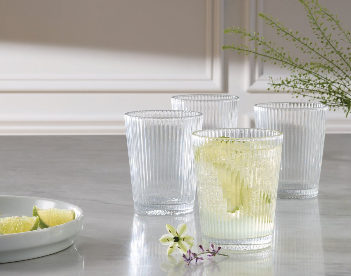 Ribbed DOF Dinner Glass Set, Lead-free, 4-pc C1A2 - product image 5