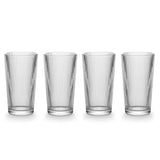 Ribbed High Ball Glass Set, Lead-free, 4-pc U5G5 - product image 1