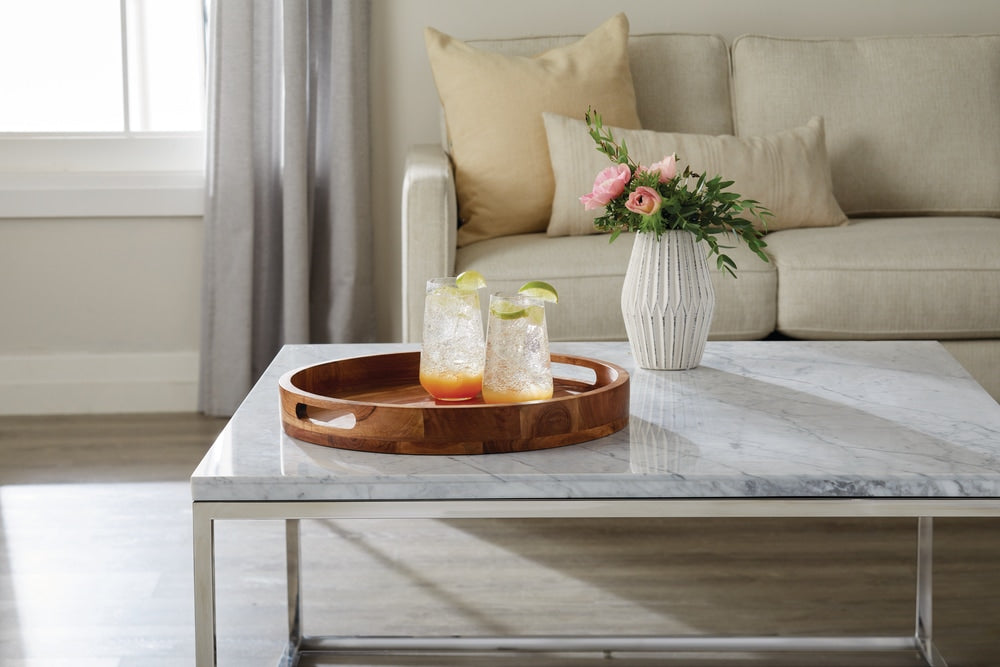 Round Wood Serving Tray with Cut-Out Handles, 16-in N8G9 - product image 4