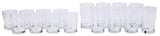 Stacking Glassware Tumbler Set, 12 & 16 oz, 16-pc V6S8 - product image 1