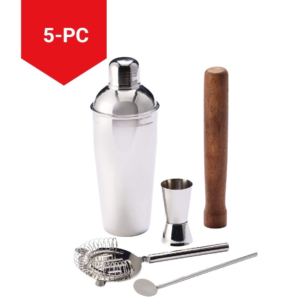 Stainless Steel Cocktail Making Set, 5-pc R9O0 - product image 4