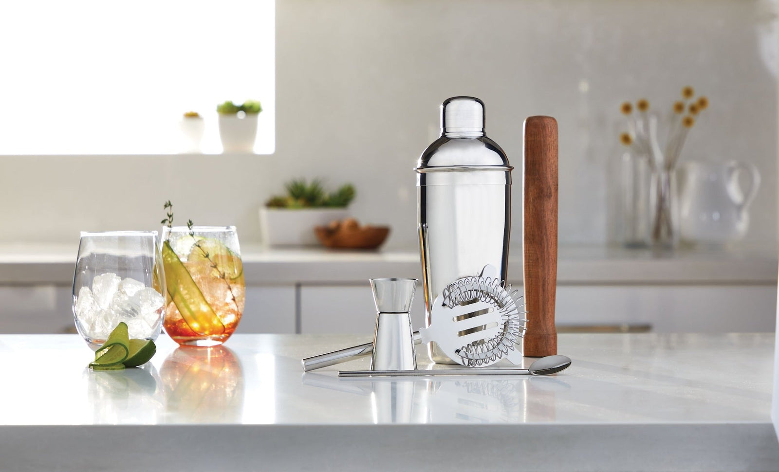 Stainless Steel Cocktail Making Set, 5-pc R9O0 - product image 5