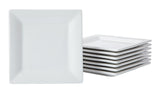 Stoneware Appetizer Plates, Square, 8-pk W4Q0 - product image 1
