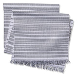 Two-Tone Ribbed Rectangular Cotton Table Runner, 84-in x 15-in I0F9 - product image 1