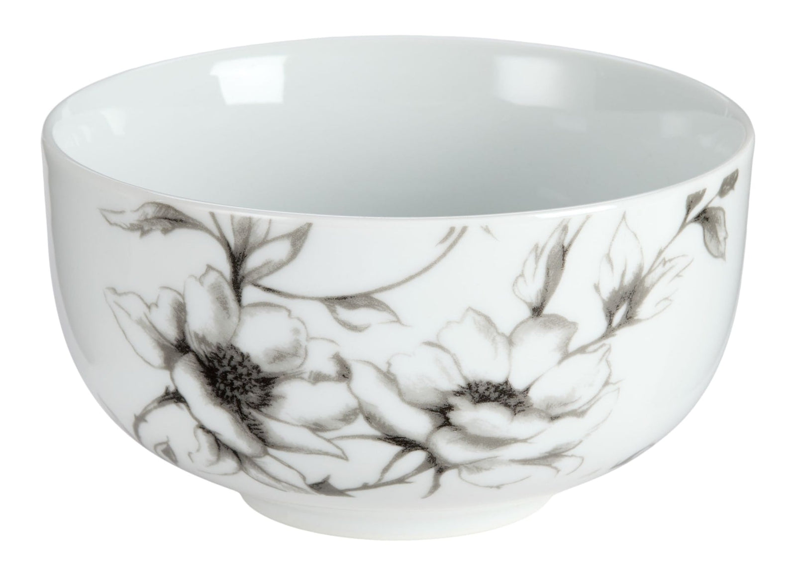 Wild Rose All Purpose Bowl, 1-pc, White, Dishwasher & Microwave Safe T3M8 - product image 1