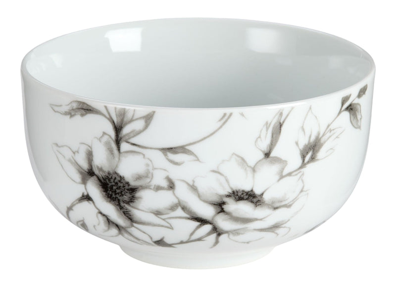Wild Rose All Purpose Bowl, 1-pc, White, Dishwasher & Microwave Safe T3M8