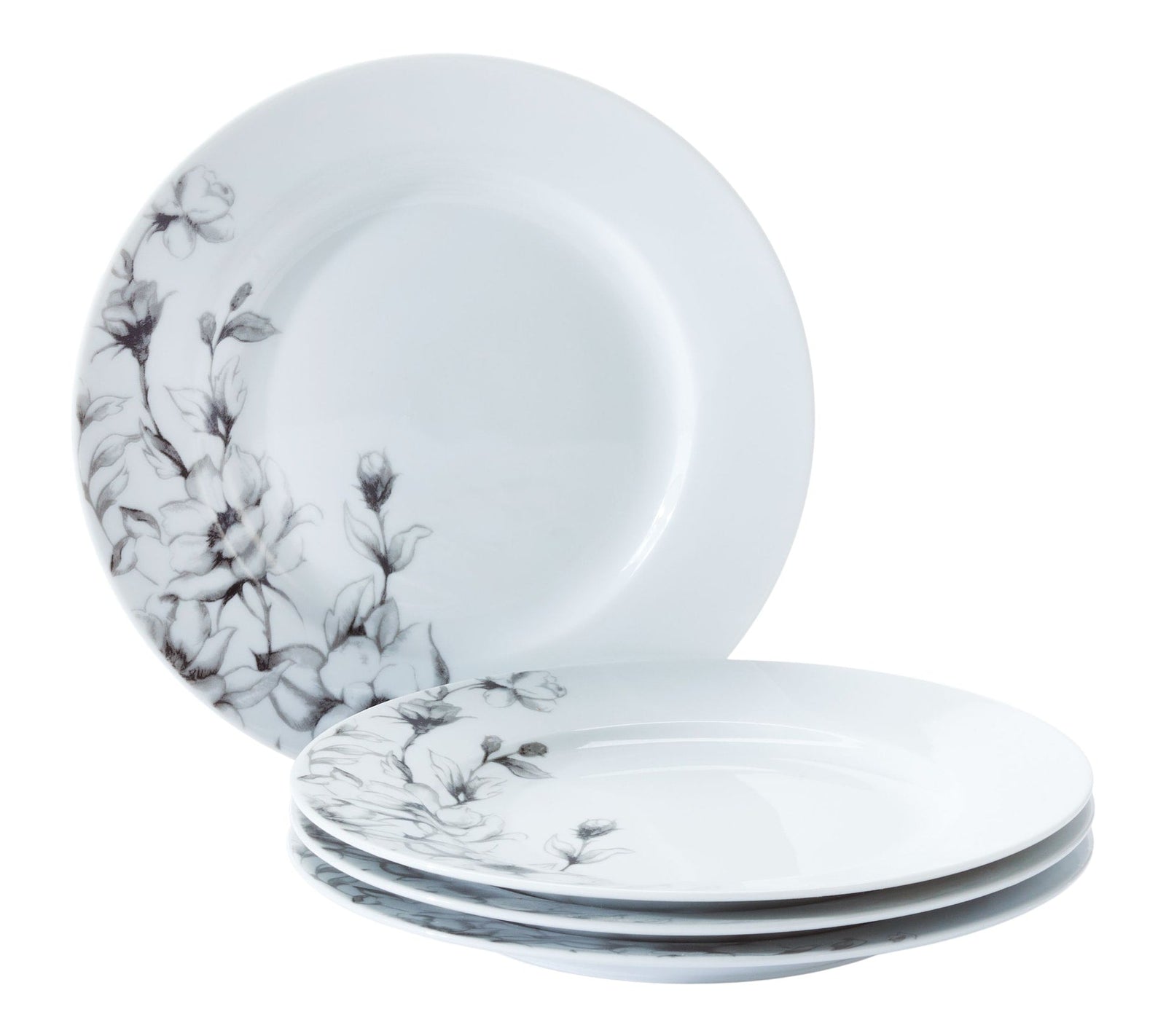Wild Rose Side Plate, 1-pc, White, Dishwasher & Microwave-Safe D6D5 - product image 1