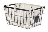 Wren Rectangular Wire & Fabric Basket, Assorted Sizes O2H3 - product image 1