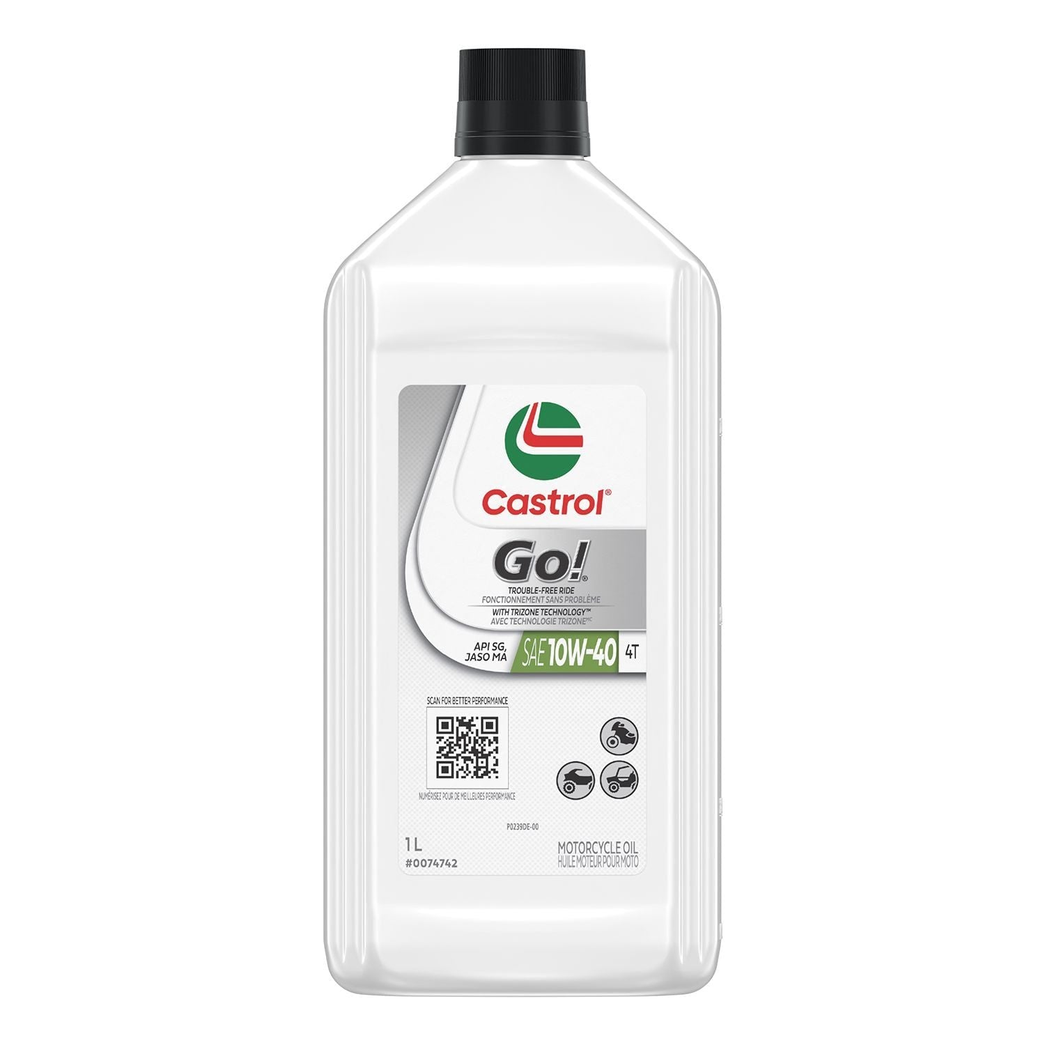 Go! 4-Stroke 4T Motorcycle Oil 10W40, 946-mL T0K5 - product image 1