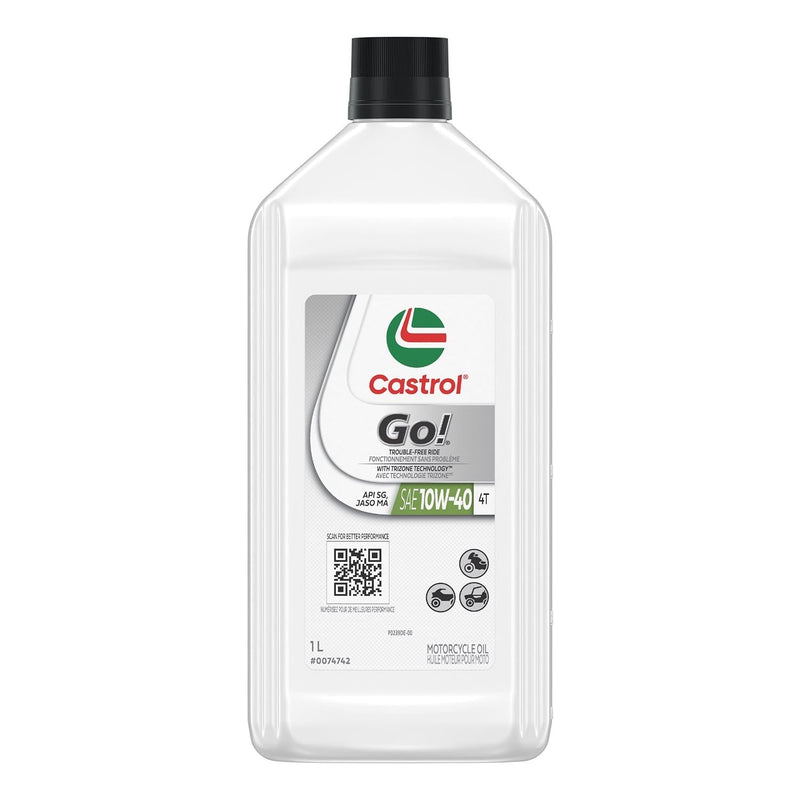 Go! 4-Stroke 4T Motorcycle Oil 10W40, 946-mL T0K5