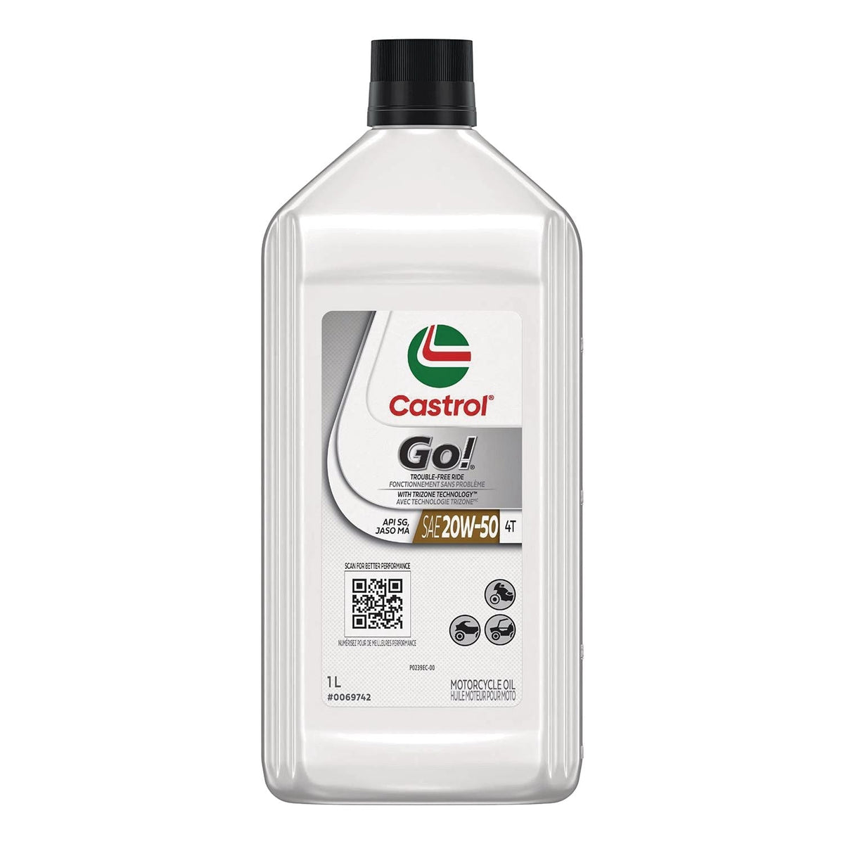 Go! 4-Stroke 4T Motorcycle Oil 20W50, 946-mL T3H8 - product image 1