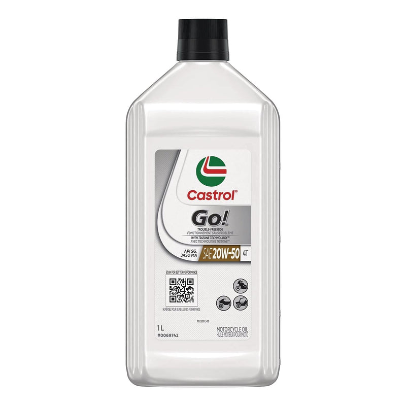 Go! 4-Stroke 4T Motorcycle Oil 20W50, 946-mL T3H8