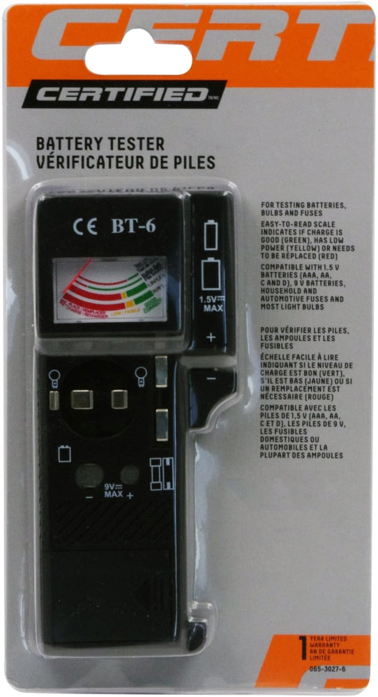 Universal Battery Tester / Checker, AAA, AA, C, D, 9V B9B5 - product image 2