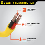 Power Equipment 30A, 250V Flat Generator Extension Cord, 25-ft X4S3 - product image 8