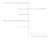 Deluxe Shelf & Rod Closet Organizer System Kit, 5-ft x 8-ft E5B6 - product image 1