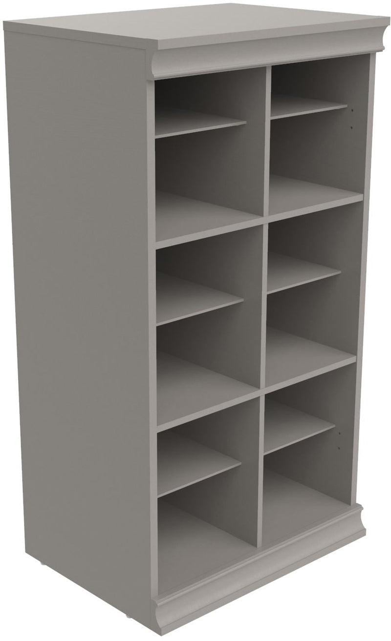 Modular Adjustable Divided Storage Shelves/Unit, Taupe I5Y1
