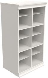 Modular Adjustable Divided Storage Shelves/Unit, White W7K2 - product image 1