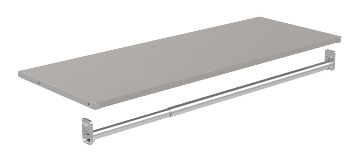 Modular Shelf & Hang Rod Kit, Taupe J0B3 - product image 1