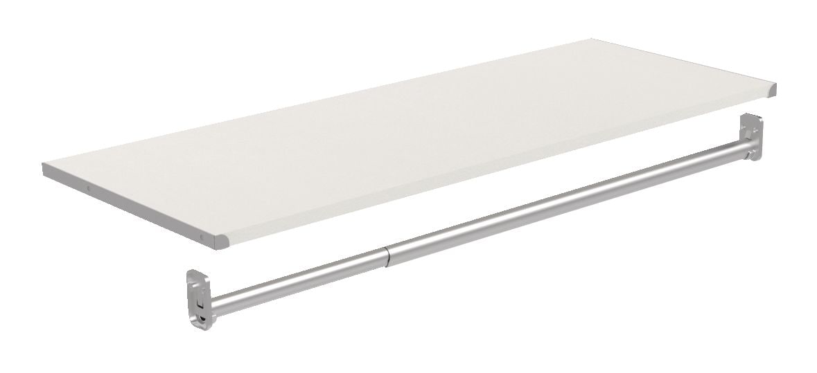 Modular Shelf & Hang Rod Kit, White I2H1 - product image 1