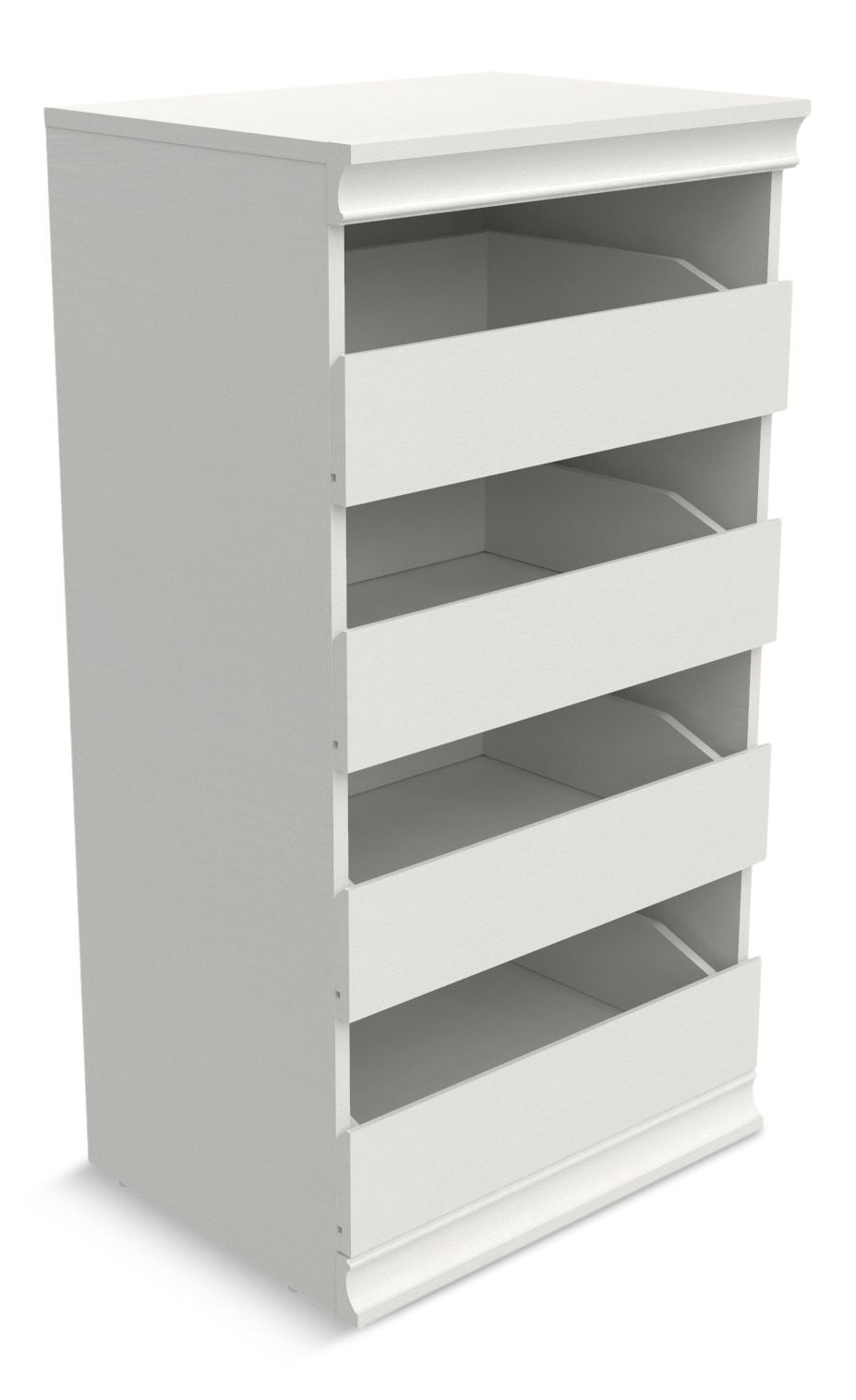 Modular Stackable 4-Drawer Storage Unit, White W8V0 - product image 1