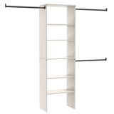 Suite Symphony Laminate Wood Tower Starter Kit with Rods, White Timber, 25-in P6A3 - product image 1