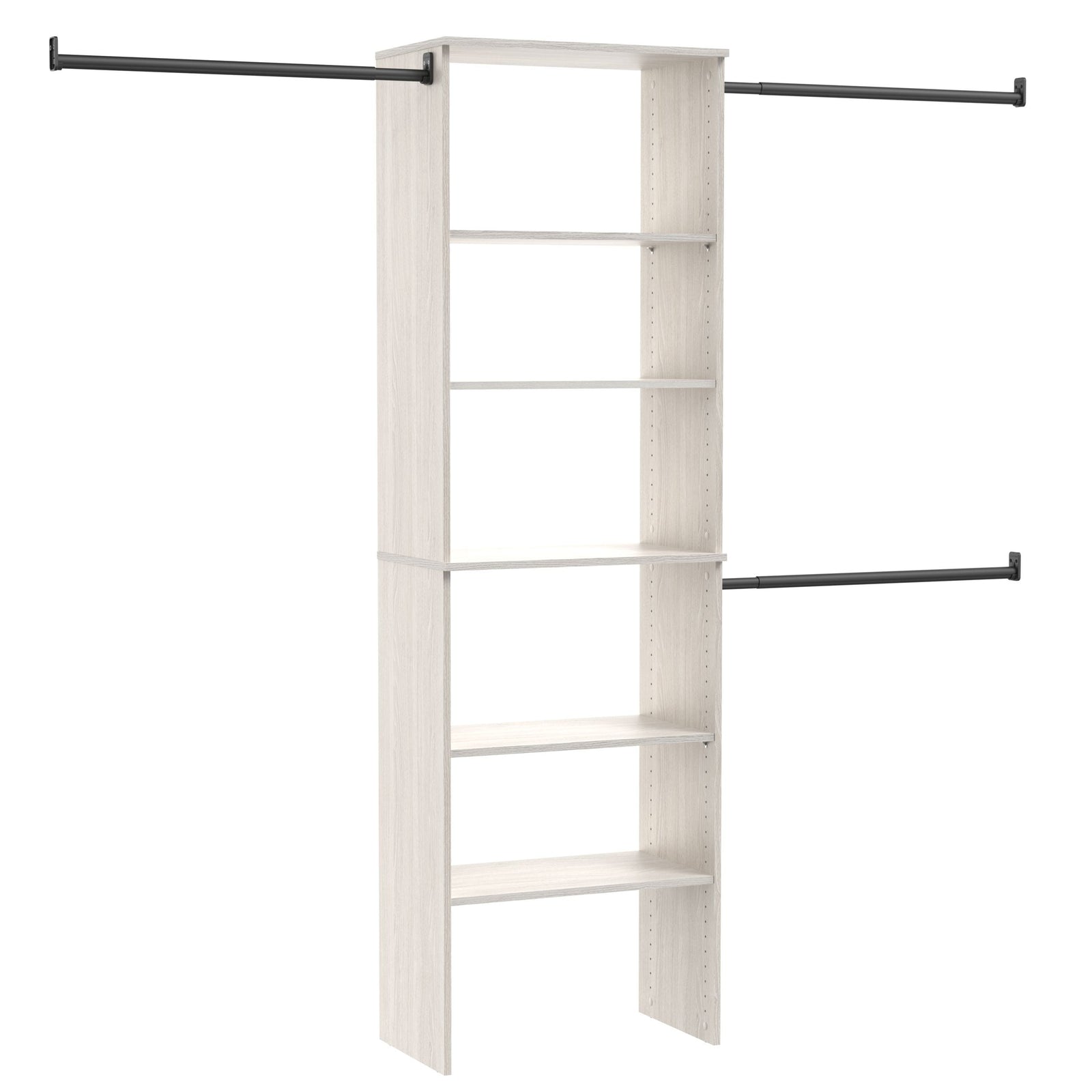 Suite Symphony Laminate Wood Tower Starter Kit with Rods, White Timber, 25-in P6A3 - product image 1