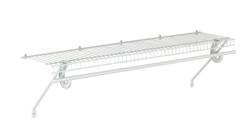 Superslide Wall Shelf Kit with Installation Hardware, 4-ft x 12-in D5C2