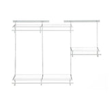 Wire Shelf Track Closet Organizer Kit, White, 4 x 6-ft F6K9 - product image 1