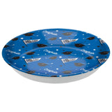 Grad" Round Plastic Reusable Serving Bowl, Blue, 14-in, for Graduation Z5V6 - product image 1