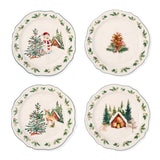 Home 15-cm Winter Berry Appetizer Plates, 4-pk E7J1 - product image 1