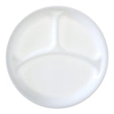 Glass Divided Dinner Plate, 10.25-in, White J4O6 - product image 1
