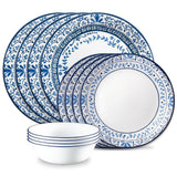 Portofino Glass Dinnerware Set, Serves 4, 12-pc, White L1N8 - product image 1