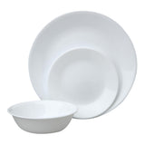 Winter Frost Glass Dinnerware Set, Serves 6, 18-pc, White E0N3 - product image 1