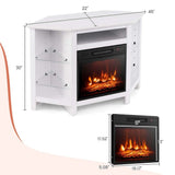 Fireplace TV Stand with LED Lights, White M1N6 - product image 8