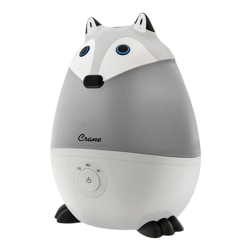 Pediatric Cool Mist Humidifier with Vapor Tray and Diffuser, Raccoon B3X9