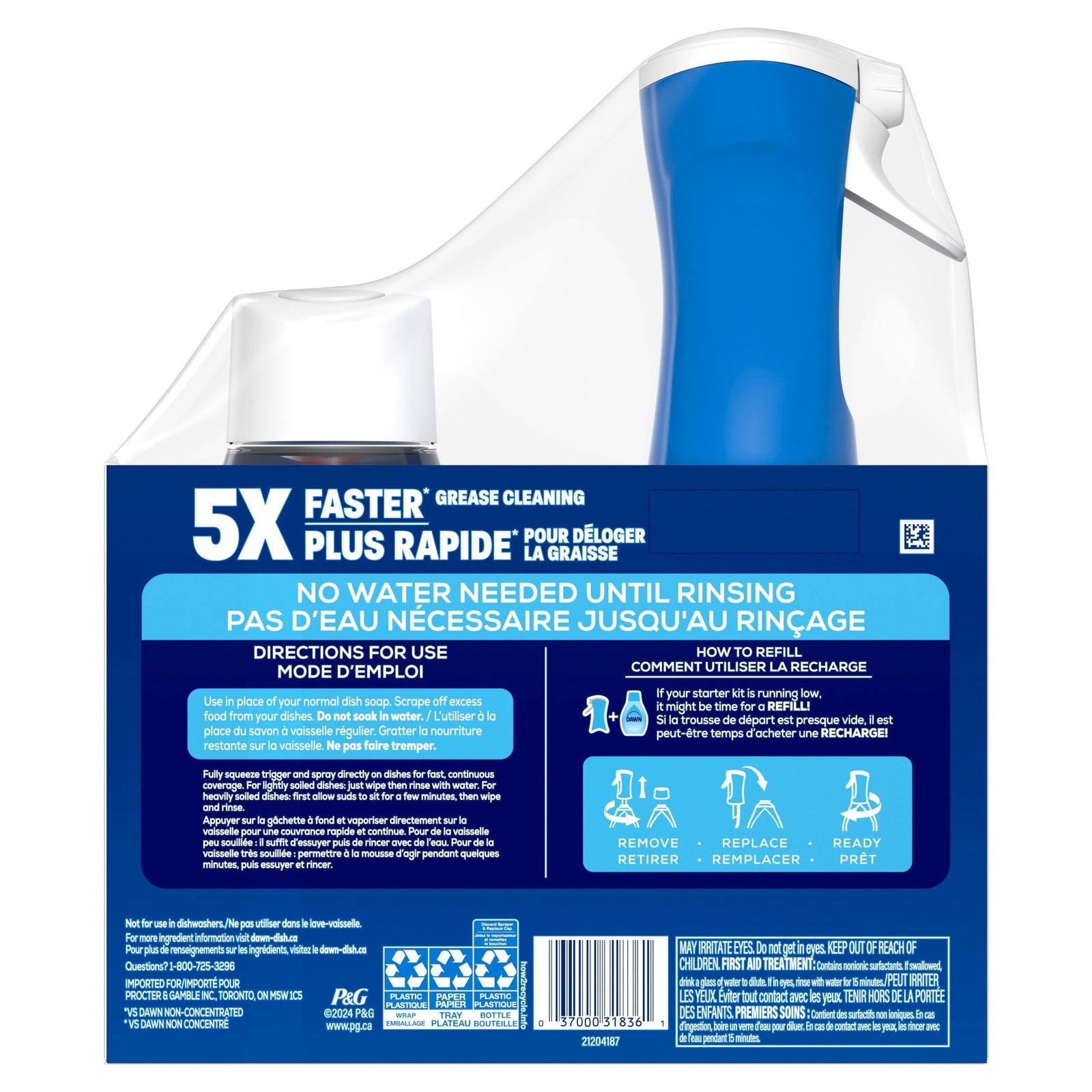 Platinum Powerwash Dish Spray, Fresh Scent Bundle, 1 Starter-Kit D8B4 - product image 3
