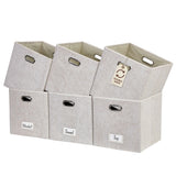 Collapsible Felt Storage Cube, 11-in, 6-pk, Beige S1V2 - product image 1