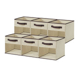 Collapsible Transparent Front Cube, 11-in, 6-pk, Beige I2E1 - product image 2