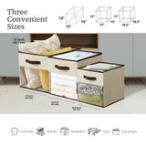 Collapsible Transparent Front Cube, 11-in, 6-pk, Beige I2E1 - product image 4