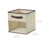 Collapsible Transparent Front Cube, 11-in, 6-pk, Beige I2E1 - product image 7