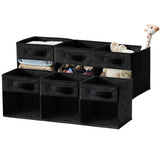 Collapsible Transparent Front Cube, 11-in, 6-pk, Black F5I2 - product image 2