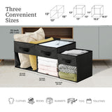 Collapsible Transparent Front Cube, 11-in, 6-pk, Black F5I2 - product image 4