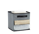 Collapsible Transparent Front Cube, 11-in, 6-pk, Grey Z1Y3 - product image 1