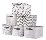 Large Water Resistant Storage Bin, 15-in x 11-in x 9.5-in, 6-pk, Black Pattern J3A0 - product image 1