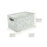 Large Water Resistant Storage Bin, 15-in x 11-in x 9.5-in, 6-pk, Black Pattern J3A0 - product image 2
