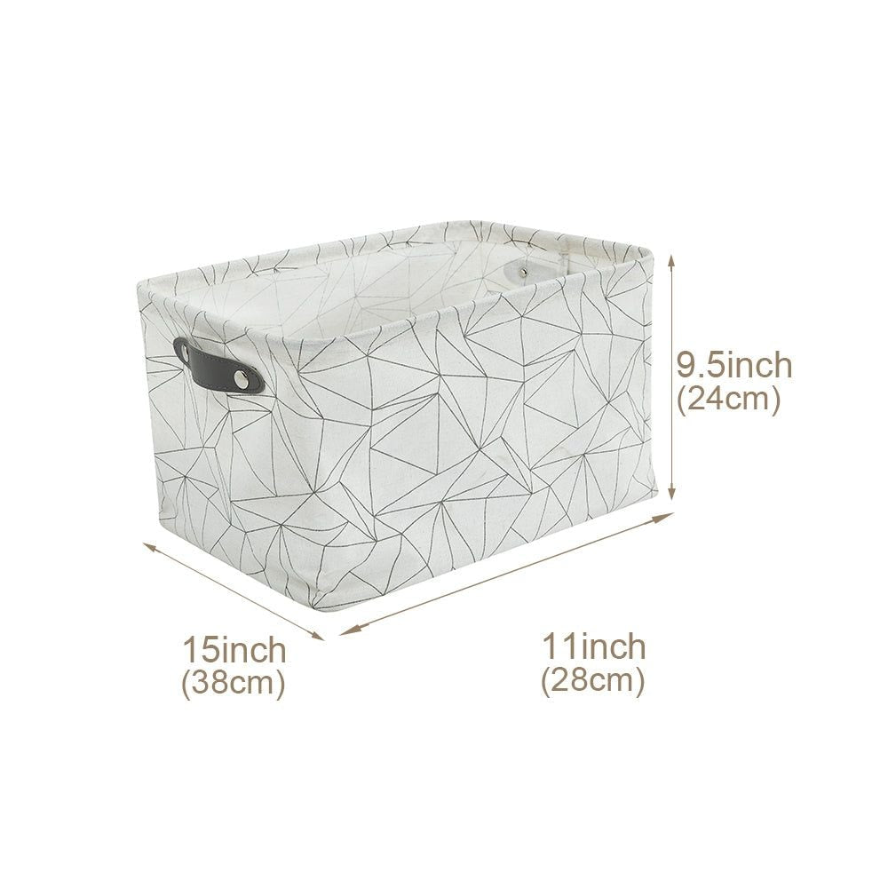 Large Water Resistant Storage Bin, 15-in x 11-in x 9.5-in, 6-pk, Black Pattern J3A0 - product image 2